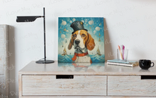 Load image into Gallery viewer, Nautical Nobility Beagle Wall Art Poster-Art-Beagle, Dog Art, Home Decor, Poster-2