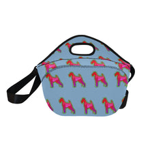 Load image into Gallery viewer, Neon Schnauzer Glow Neoprene Lunch Bag-Accessories-Accessories,Bags,Lunch Bags,Schnauzer-10