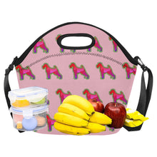 Load image into Gallery viewer, Neon Schnauzer Glow Neoprene Lunch Bag-Accessories-Accessories,Bags,Lunch Bags,Schnauzer-14