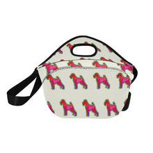 Load image into Gallery viewer, Neon Schnauzer Glow Neoprene Lunch Bag-Accessories-Accessories,Bags,Lunch Bags,Schnauzer-6