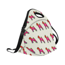 Load image into Gallery viewer, Neon Schnauzer Glow Neoprene Lunch Bag-Accessories-Accessories,Bags,Lunch Bags,Schnauzer-7