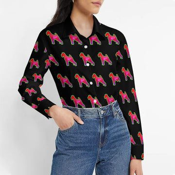 Neon Schnauzer Glow Womens Shirt 2 360x