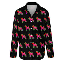 Load image into Gallery viewer, Neon Schnauzer Glow Women's Shirt-S-Black1-1