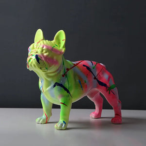 Neon Splash Standing French Bulldog Large Statue-Home Decor-Dog Dad Gifts, Dog Mom Gifts, French Bulldog, Home Decor, Statue-7