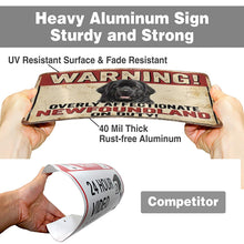 Load image into Gallery viewer, Newfoundland Sign - Warning Overly Affectionate Newfoundland on Duty-Sign Board-Car Accessories,Newfoundland,Sign Board-4