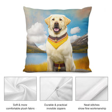 Load image into Gallery viewer, Newfoundland Sunshine Yellow Labrador Plush Pillow Case-Cushion Cover-Dog Dad Gifts, Dog Mom Gifts, Home Decor, Labrador, Pillows-5
