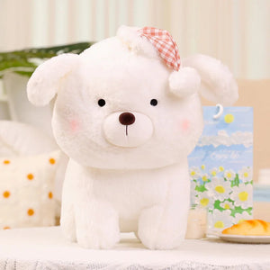 Night Cap Bichon Frise Stuffed Animal Plush Toys-Stuffed Animals-Bichon Frise, Stuffed Animal-12