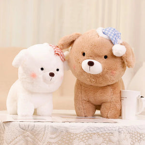 Night Cap Bichon Frise Stuffed Animal Plush Toys-1