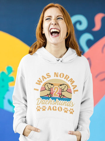 Normal 2 Dachshunds Ago Womens Cotton Fleece Hoodie Sweatshirt 4 Colors 360x