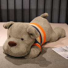 Load image into Gallery viewer, Giant Pit Bull Stuffed Animal Huggable Plush Toys - Blue, Red and White Coat Colors