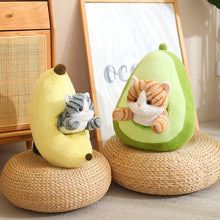 Load image into Gallery viewer, Orange and Grey Tabby Cat in Fruit Soft Plush Toys-5