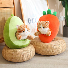 Load image into Gallery viewer, Orange and Grey Tabby Cat in Fruit Soft Plush Toys-6