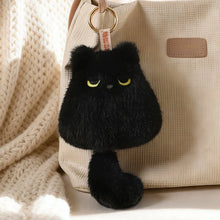 Load image into Gallery viewer, Orange and White Cat Bag Charm - Pull My Tail Orange and White Cat Plush Bag Charm-4
