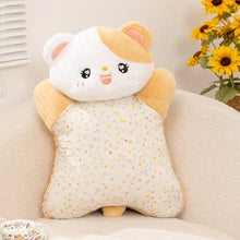 Load image into Gallery viewer, Orange and White Cat Soft Toy - Colorful Confetti Print Fabric Belly Design-calico cat pillow-about 60cm-10