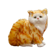 Load image into Gallery viewer, Realistic Persian Cat Plush Toy - Orange and White Tabby Coat - Adorable Sitting Kitten-Stuffed Animals-Cat Memorial Gifts,Cats,Orange and White Cat,Persian Cat,Stuffed Animal-2