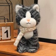Load image into Gallery viewer, Orange and White Tabby Cat Plush - Snuggly Scarf Kitty-2