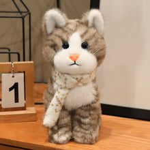 Load image into Gallery viewer, Orange and White Tabby Cat Plush - Snuggly Scarf Kitty-9