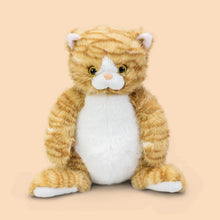 Load image into Gallery viewer, Orange and White Tabby Cat Plush Toy - Furry Round Belly Cuddle Buddy-30cm-1-1