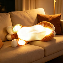 Load image into Gallery viewer, Orange and White Tabby Cat Plush Toy - Glow In the Dark LED Night Light-10
