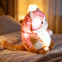 Load image into Gallery viewer, Orange and White Tabby Cat Plush Toy - Glow In the Dark LED Night Light-14