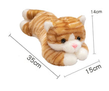 Load image into Gallery viewer, Orange and White Tabby Cat Plush Toy - Glow In the Dark LED Night Light-7