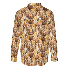 Orange Blossoms and Chocolate Chihuahuas Women's Shirt-Apparel-Apparel, Chihuahua, Shirt-3