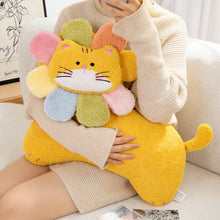 Load image into Gallery viewer, Orange Cat Plush Toy and Lumbar Pillow - Spring Flower Sweetheart-Home Decor-Home Decor,Orange Cat,Pillows,Stuffed Animal-9