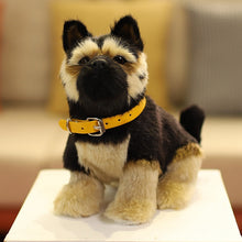 Load image into Gallery viewer, Orange Collar German Shepherd Stuffed Animal Hard Plush Toy-7