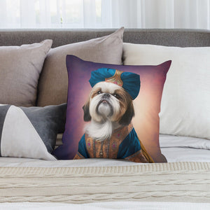 Ottoman Sultan Shih Tzu Plush Pillow Case-Cushion Cover-Dog Dad Gifts, Dog Mom Gifts, Home Decor, Pillows, Shih Tzu-2