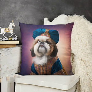 Ottoman Sultan Shih Tzu Plush Pillow Case-Cushion Cover-Dog Dad Gifts, Dog Mom Gifts, Home Decor, Pillows, Shih Tzu-6