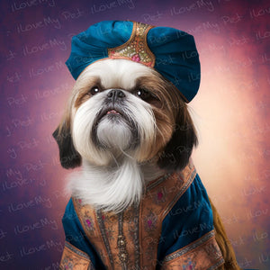 Ottoman Sultan Shih Tzu Wall Art Poster-Art-Dog Art, Home Decor, Poster, Shih Tzu-1