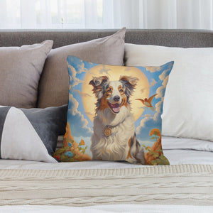 Outback Harmony Australian Shepherd Plush Pillow Case-Cushion Cover-Australian Shepherd, Dog Dad Gifts, Dog Mom Gifts, Home Decor, Pillows-2