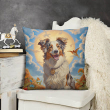 Load image into Gallery viewer, Outback Harmony Australian Shepherd Plush Pillow Case-Cushion Cover-Australian Shepherd, Dog Dad Gifts, Dog Mom Gifts, Home Decor, Pillows-3