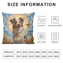 Load image into Gallery viewer, Outback Harmony Australian Shepherd Plush Pillow Case-Cushion Cover-Australian Shepherd, Dog Dad Gifts, Dog Mom Gifts, Home Decor, Pillows-6