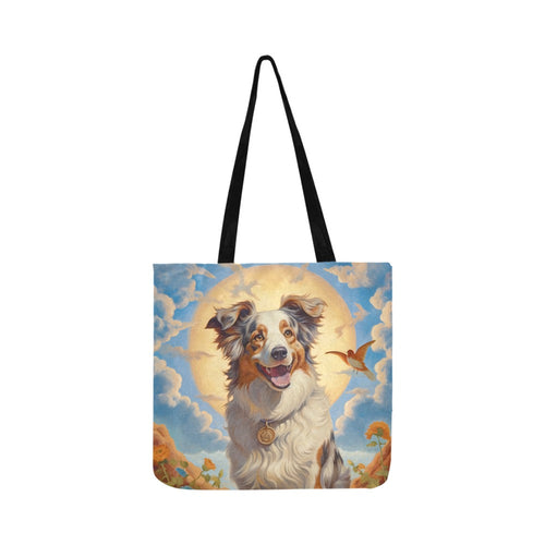 Outback Harmony Australian Shepherd Shopping Tote Bag-Accessories-Accessories, Australian Shepherd, Bags, Dog Dad Gifts, Dog Mom Gifts-1