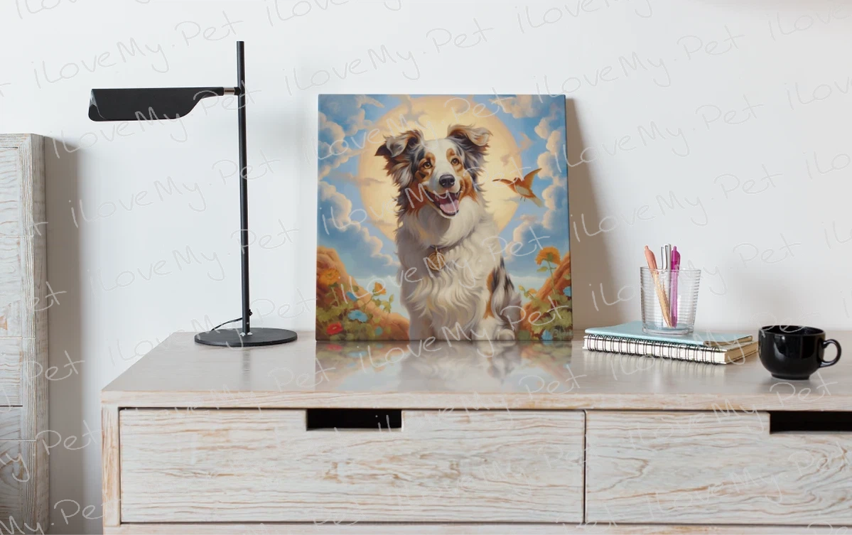 Outback Harmony Australian Shepherd Wall Art Poster