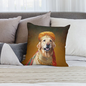 Pagri Raja Golden Retriever Plush Pillow Case-Cushion Cover-Dog Dad Gifts, Dog Mom Gifts, Golden Retriever, Home Decor, Pillows-2