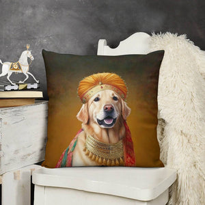 Pagri Raja Golden Retriever Plush Pillow Case-Cushion Cover-Dog Dad Gifts, Dog Mom Gifts, Golden Retriever, Home Decor, Pillows-3