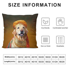 Load image into Gallery viewer, Pagri Raja Golden Retriever Plush Pillow Case-Cushion Cover-Dog Dad Gifts, Dog Mom Gifts, Golden Retriever, Home Decor, Pillows-6