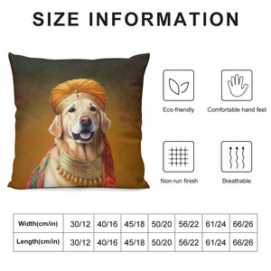 Pagri Raja Golden Retriever Plush Pillow Case-Cushion Cover-Dog Dad Gifts, Dog Mom Gifts, Golden Retriever, Home Decor, Pillows-6
