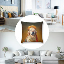 Load image into Gallery viewer, Pagri Raja Golden Retriever Plush Pillow Case-Cushion Cover-Dog Dad Gifts, Dog Mom Gifts, Golden Retriever, Home Decor, Pillows-8