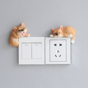 Pair of Two Bichon Frise 3D Wall Stickers-Home Decor-Bichon Frise, Dogs, Home Decor, Wall Sticker-French Bulldog-6