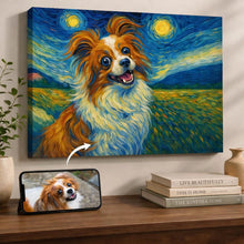 Load image into Gallery viewer, Photo of starry night inspired Papillon wall art