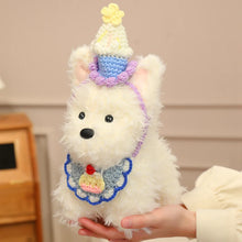 Load image into Gallery viewer, Party Hat West Highland Terrier Plush Toy With Bib-9