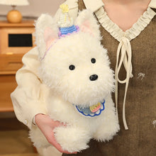 Load image into Gallery viewer, Party Hat West Highland Terrier Plush Toy With Bib-8