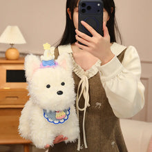 Load image into Gallery viewer, Party Hat West Highland Terrier Plush Toy With Bib-7