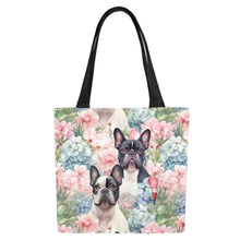 Load image into Gallery viewer, Pastel Bloom French Bulldogs Large Canvas Tote Bags - Set of 2-Accessories-Accessories, Bags, French Bulldog-6