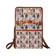 Load image into Gallery viewer, Pastel Garden Australian Shepherd Elegance Shoulder Bag Purse-Accessories-Accessories, Australian Shepherd, Bags, Purse-One Size-2