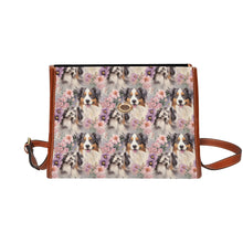 Load image into Gallery viewer, Pastel Garden Australian Shepherd Elegance Shoulder Bag Purse-Accessories-Accessories, Australian Shepherd, Bags, Purse-One Size-6
