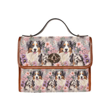 Load image into Gallery viewer, Pastel Garden Australian Shepherd Elegance Shoulder Bag Purse-Accessories-Accessories, Australian Shepherd, Bags, Purse-One Size-7